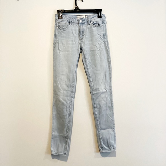 Abercrombie & Fitch Denim - Abercrombie & Fitch Super Skinny Jeans Light Blue Size 0 Woman Girl Teen